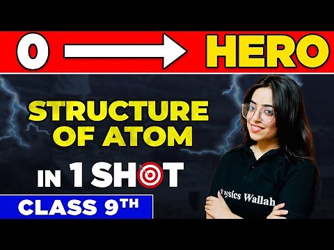 STRUCTURE OF ATOM in One Shot - From Zero to Hero || Class 9th