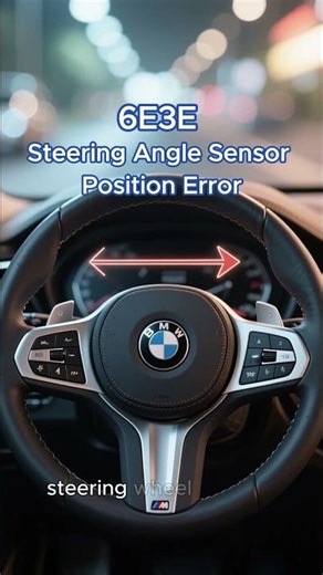 BMW Code 6E3E Steering Angle Sensor Position Error - Why It Happens
