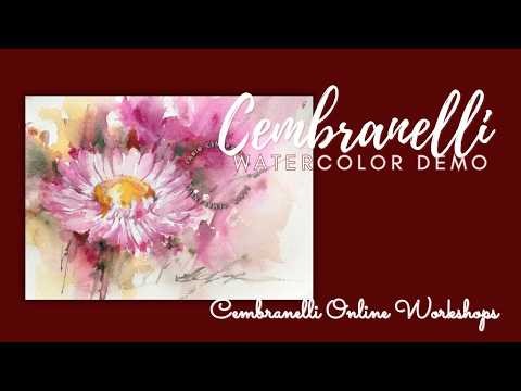 Everlasting Daisy, Watercolor Demo
