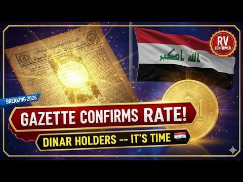 Iraqi Gazette Confirms Dinar Rate: Holders, Your Time Is Here! 🇮🇶⚡