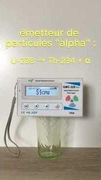 Radioactivité : verre en ouraline ☢️ Compteur Geiger GMC-320+