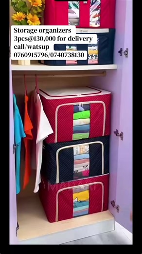 Affordable Storage Organizers - 3pcs for 130,000