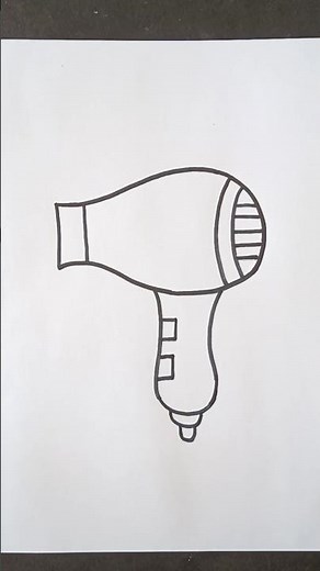 How to Draw a Hair Dryer