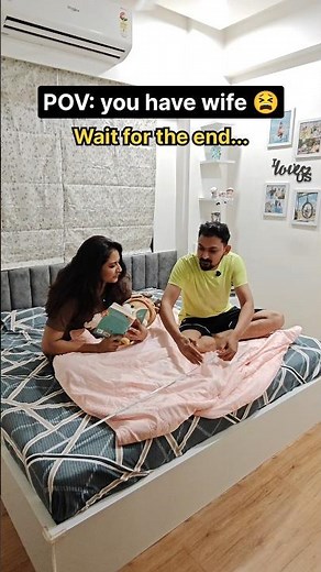 POV: When you have wife 😫 how to share bed 🛏️ with your wife 😂 funny husband wife sleeping habits 😴😅