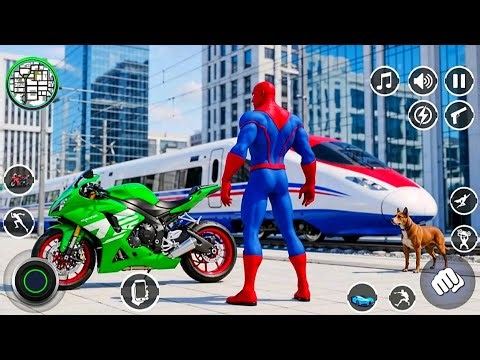 Spider Rope Hero Rescue Crime: Open World Rope Hero Gangster Game - Android Gameplay