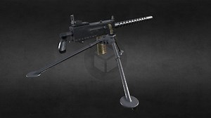 Browning M1919 Machinegun - 3D model by Kyle.Weaver
