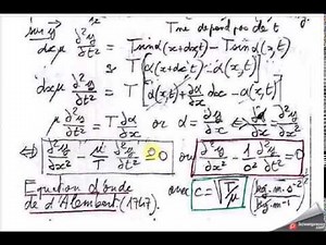 15 PC équation d onde équation de d'Alembert