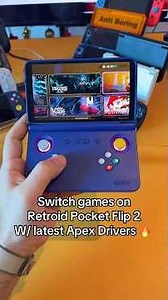 Switch Games on Retroid Pocket Flip 2 w/ latest Apex Drivers #retroidpocketflip2 #edenemulator