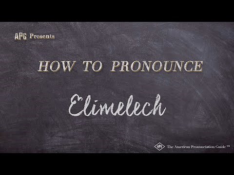 How to Pronounce Elimelech (Real Life Examples!)