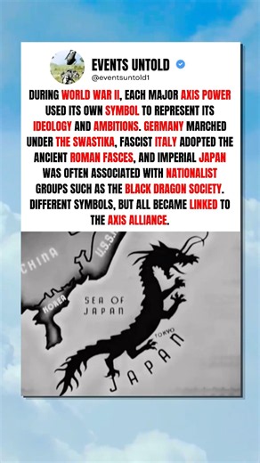 The Three Symbols That Represented the Axis Powers #ww2 #shorts