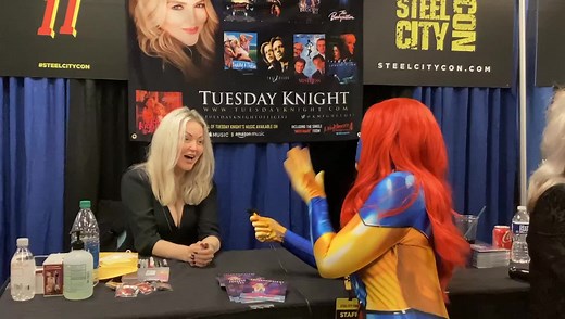 Samurai Jill talks with Tuesday Knight about Nightmare and more! Catch her in the Nightmare panel Sunday at 11am or Freddy will come for you! | Steel City Con