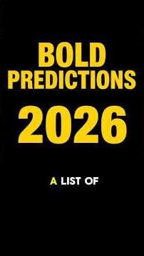 2026 PREDICTIONS for the WORLD from AI ✨ What Are The Top Best Future predictions for 2026 New Year?
