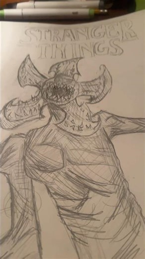 Demigorgon drawing 🌸#strangerthings#i_i #art