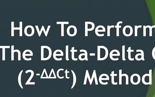 「Method」如何用Excel表格对qPCR Ct值进行beautiful的处理 Perform The Delta-Delta Ct Method