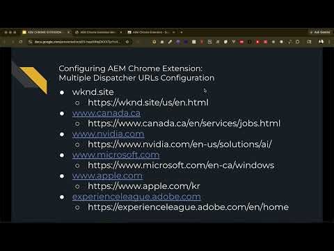 AEM Chrome Extension - How to Configure the AEM Chrome Extension