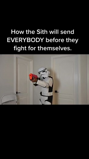 How the Sith just be sending EVERYBODY before they fight for themselves.