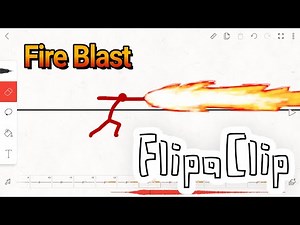 How to animate a Fire Blast on FlipaClip