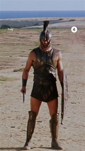 A scene from the movie "Troy" (2003) starring Brad Pitt