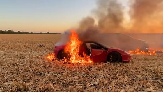 We lit a $500,000 car on fire