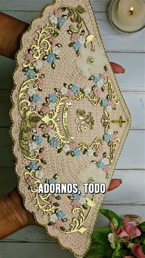 ✨ El hermoso detalle que hará brillar el manto de tu Virgen amigurumi 🙏🧶