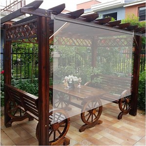 [Hot Item] PVC Transparent Clear Film Foil/ Roller Shade Blinds/Waterproof for Gardens/Balconies, /Patio Doors/Rainproof