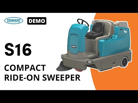 S16 Ride-On Sweeper | Demonstration | Compact Industrial Sweeper | Tennant Company