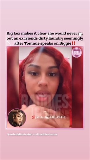 Lex speaks on fake friends seemingly after Tommie airs out Biggie alleged secrets | Apple Love