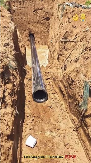 Technique laying pvc pipe underground quickly