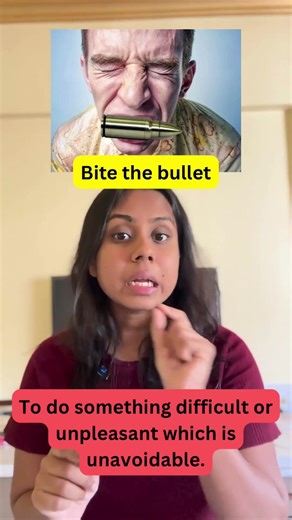 Daily Idiom Breakdown: “Bite The Bullet” Explained! #idioms #englishspeaking