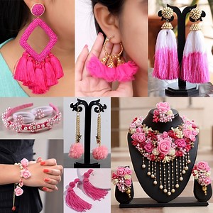 9.1M views · 26K reactions | Trendy!!! Hot Pink Jewelry For Designer Outfits - Daily Wear For Girls Fancy Dresses youtube.com/hetalsart | Hetal's Art | Facebook