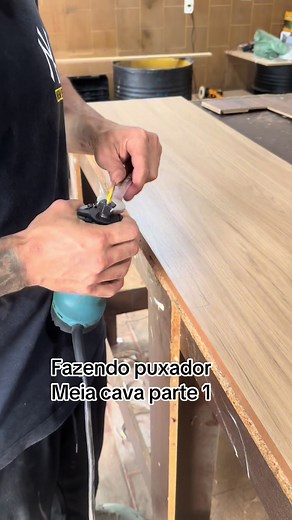 Fazendo Puxador Meia Cava Parte 1