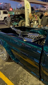 1970 Ford F-100 with a full carbon fiber body, custom aluminum chassis, and powered by a 5.2L VooDoo Engine at The SEMA Show • Owner / Builder: @six12_danny #sickslammedtrucks #customtrucks #semashow | SICK Slammed Trucks