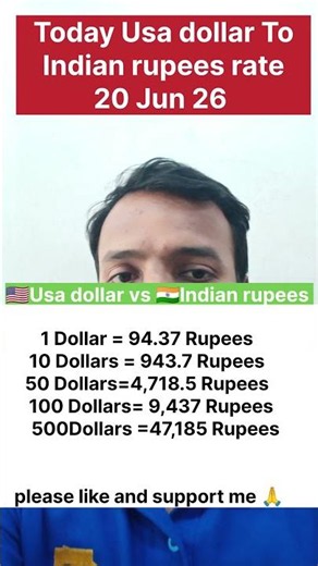 today dollar rate 20 Jun 26/ today dollar in India/dollar prices #shorts #dollar #usdollar