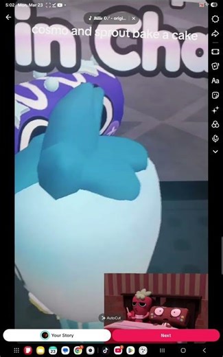 cosmo and sprout bake a cake! #dandysworld #fruitcake #firal