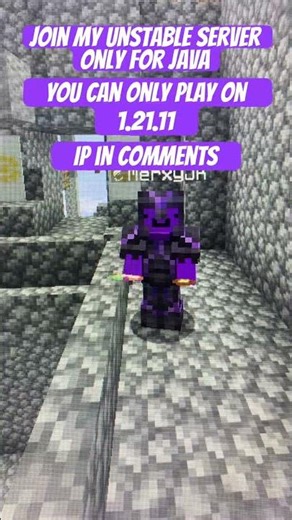 Join my unstable smp server #java #minecraft #server #smp #cool #fire #realm #unstablesmp