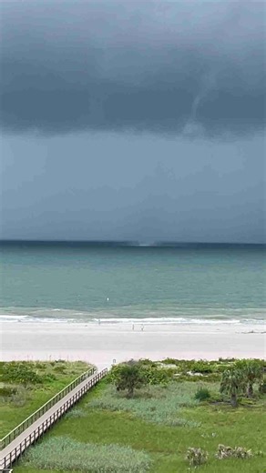 Waterspout spotted off Clearwater Beach