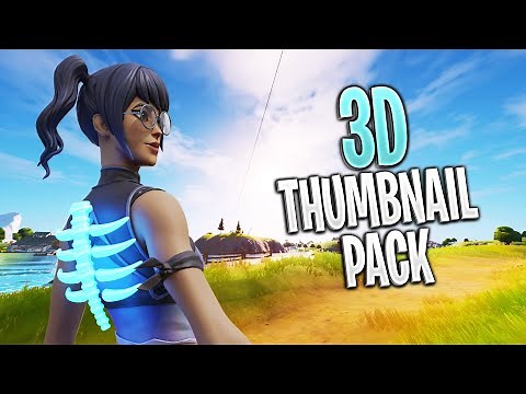 3D Fortnite Thumbnail Pack Free Chapter 5 Season 2 2024! | Photoshop Template