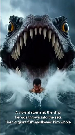 Swallowed by a Giant Fish for 3 Days |Jonah’s Story #BibleStories #ChristianShorts #Faith #HolyTales