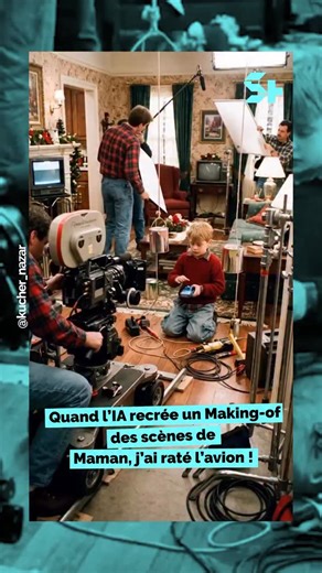 L’IA a recréé le making-of de Maman, j’ai raté l’avion… et c’est complètement bluffant. Les plans, l’ambiance, les détails : tout y est. 🤯😲 _ #mamanjairatélavion @culkamania @macaulay.culkin @danny_culkin | Télé Loisirs