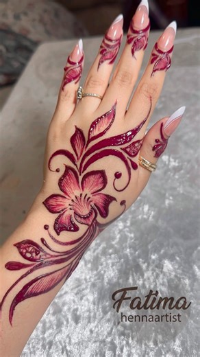 Beautiful Henna Flower Design Tutorial