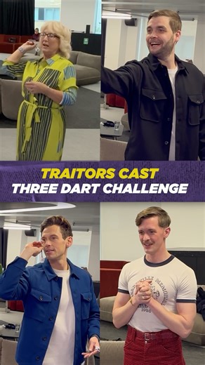 The Traitors’ Stephen, Fiona, Adam and Sam take on our Three Dart Challenge! Who’s got the best form? | Absolute Radio