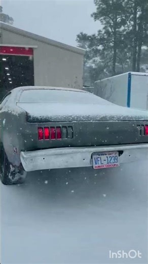 340 choppin through flowmaster 40s in the snow