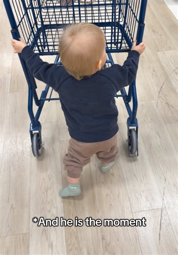My greatest shopping hack is letting Luca push the cart 🛒 Plus, he loves the attention he gets from strangers applauding his “helping” skills 👏🏼#shoppinghacks #marshalls #legendary #toddlerhacks #noshoes