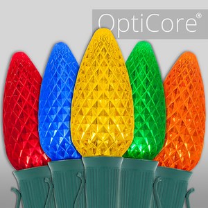 Christmas Lights - C9 Multicolor Opticore Commercial LED Christmas Lights - Wintergreen Corporation