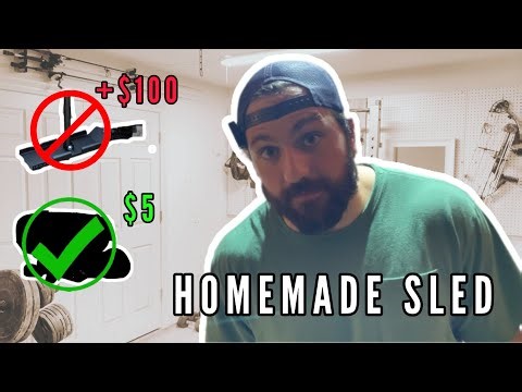 DIY WEIGHT SLED ANYONE CAN BUILD (Home Gym Upgrade)