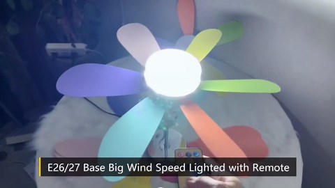 Socket Ceiling Fan with Light, Crystal Headlamp with Remote Control, Detachable Blades, 3 Speeds - Low Profile Ceiling Fanlight for Home, Living Room, Kitchen, Offices(3 Colors)