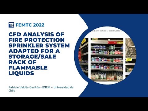 CFD Analysis Of Sprinkler System Adapted For A Storage/Sale Rack Of Flammable Liquids