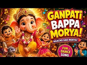 Ganpati Bappa Morya | Cute Ganesha Song for Kids | Ganesh Chaturthi Dance Bhajan | bal ganesha 2026