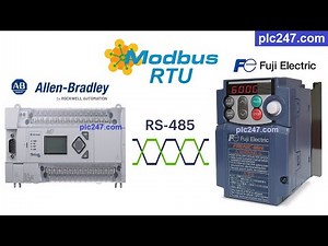 MicroLogix 1400 "Modbus RTU" FUJI Frenic Tutorial