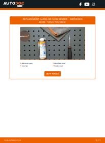 How to change mass air flow sensor on Mercedes W203 – replacement guide